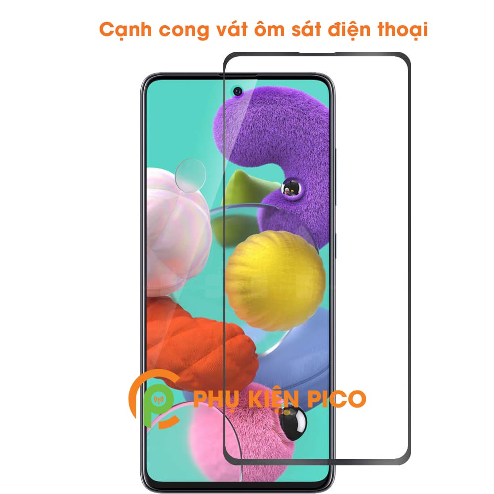 Kính cường lực Samsung Galaxy A51 viền siêu mỏng độ cứng 9H - 3