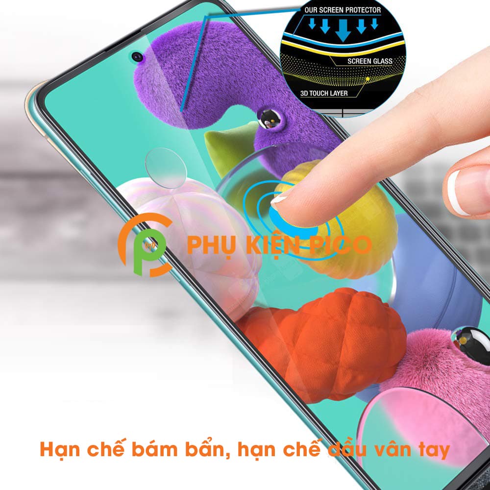 Kính cường lực Samsung Galaxy A51 viền siêu mỏng độ cứng 9H - 4