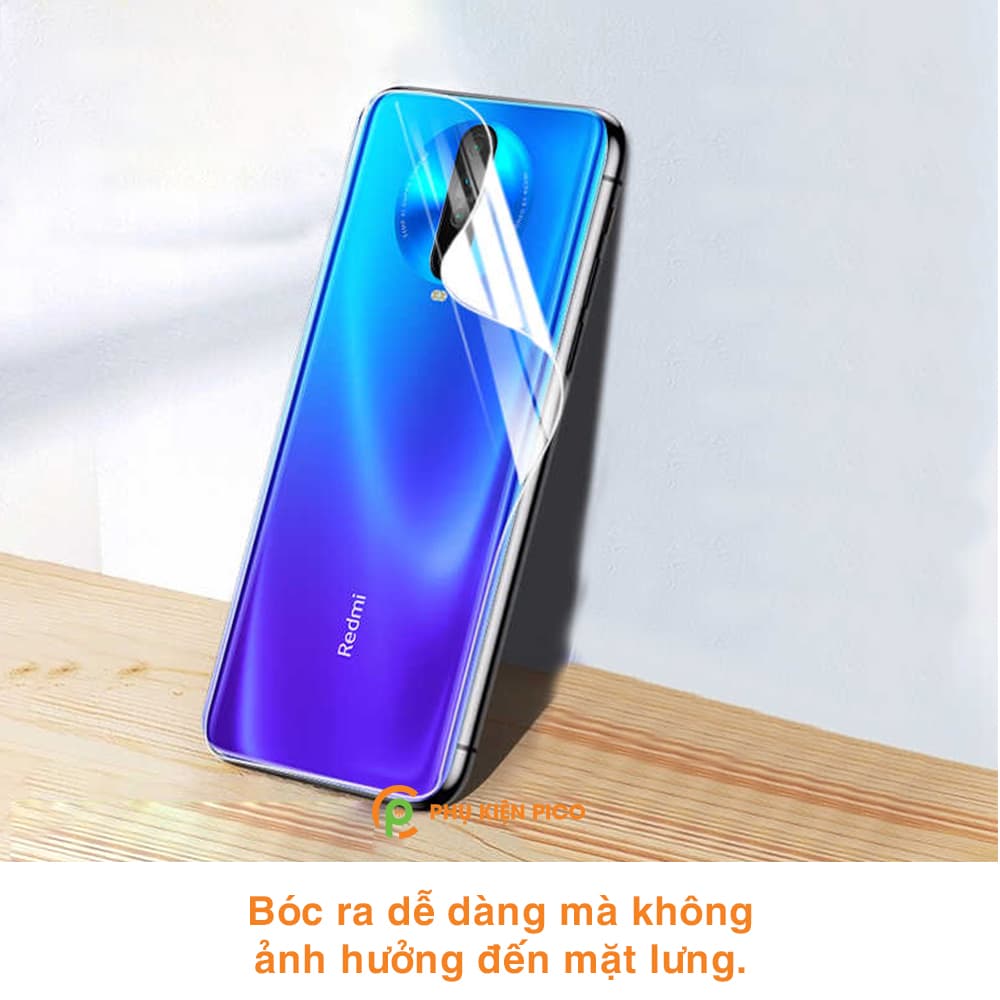Dán lưng Redmi K30 full mặt lưng trong suốt PPF tự phục hồi vết xước - 6