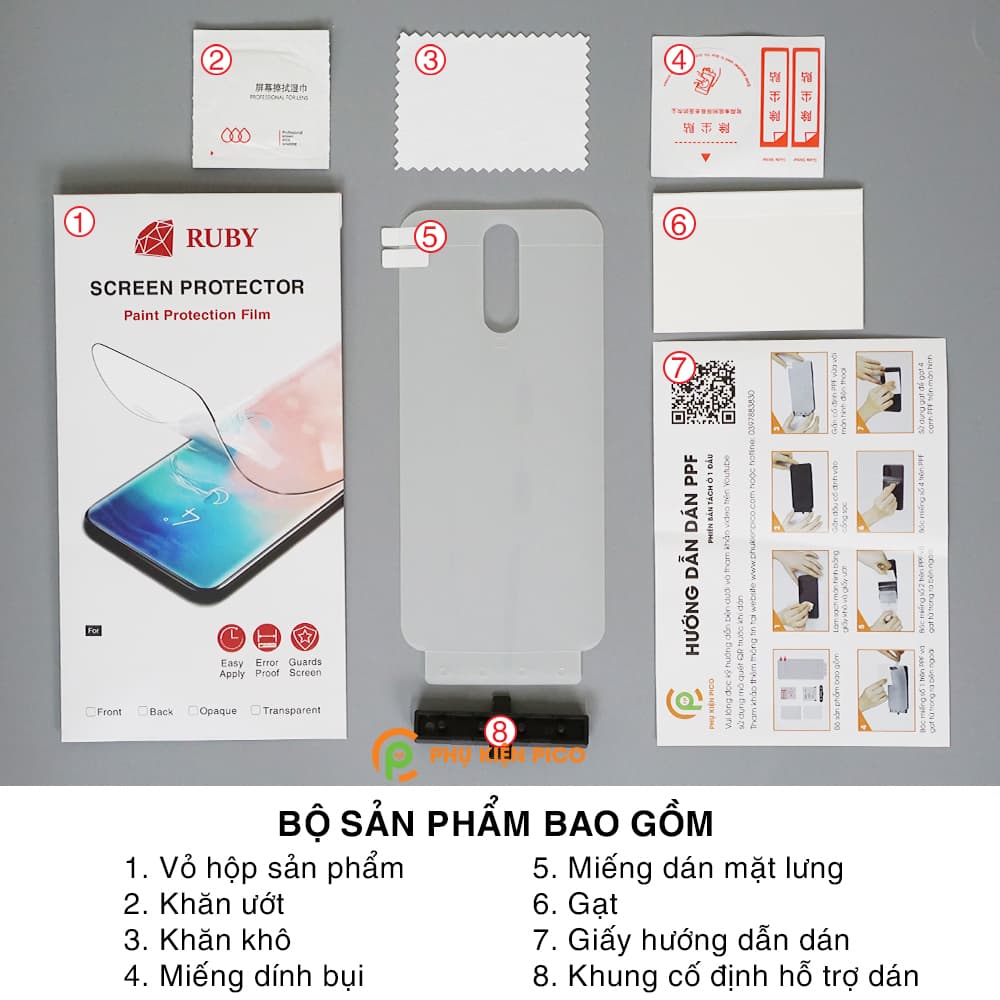 Dán lưng Redmi K30 full mặt lưng trong suốt PPF tự phục hồi vết xước - 7
