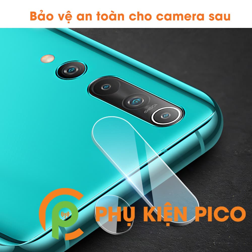 Dán camera Xiaomi Mi 10 trong suốt chống xước bảo vệ camera - 3
