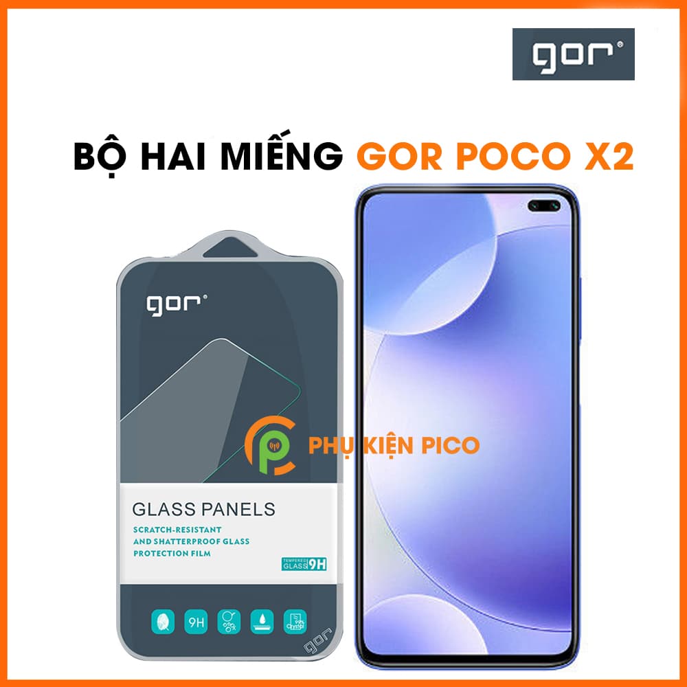 Kính cường lực Xiaomi Poco X2 chính hãng Gor trong suốt