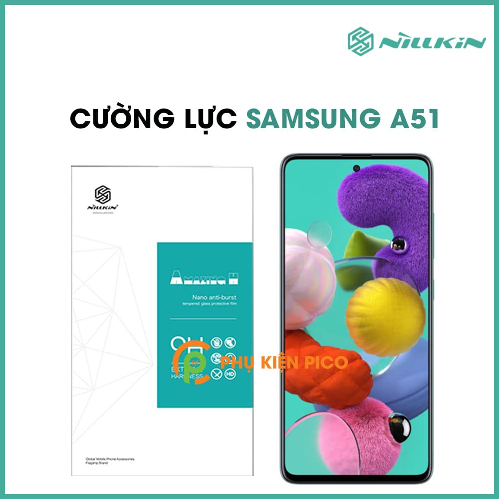Cường lực Samsung A51 chính hãng Nillkin Amazing H full màn hình