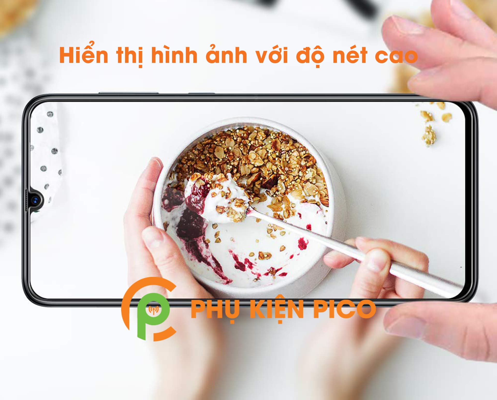 Cường lực Samsung Galaxy A70 chính hãng Gor trong suốt bộ 2 chiếc - 4