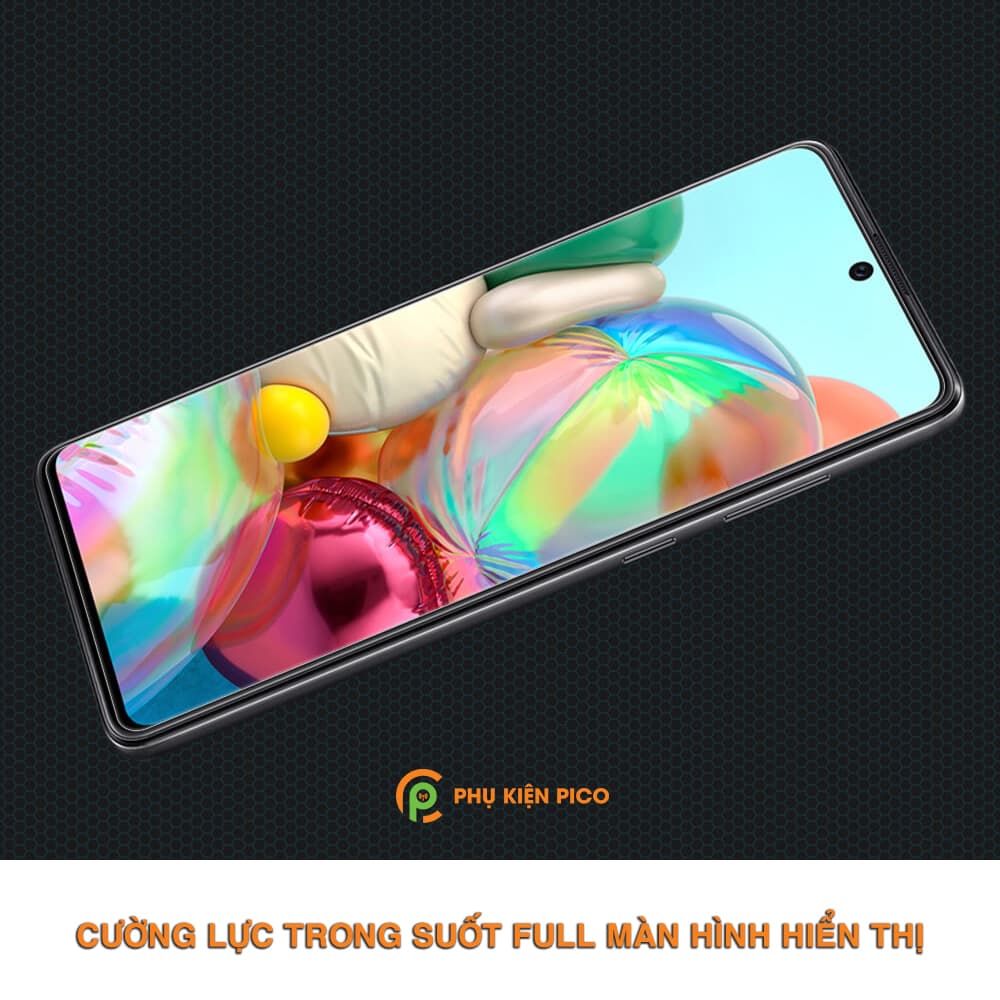 Kính cường lực Samsung A71 full màn hình hiển thị chính hãng Nillkin Amazing H trong suốt - 6