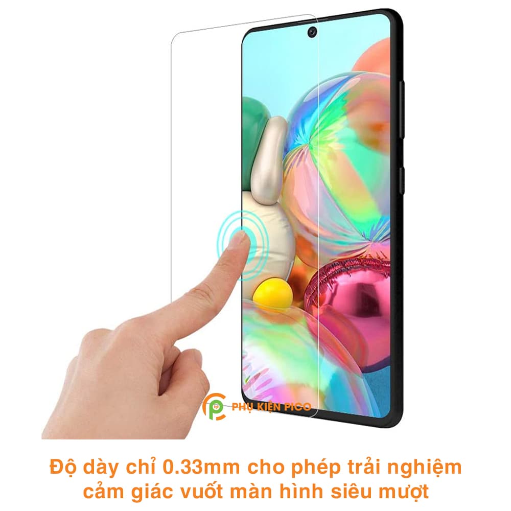 Kính cường lực Samsung A71 full màn hình hiển thị chính hãng Nillkin Amazing H trong suốt - 3