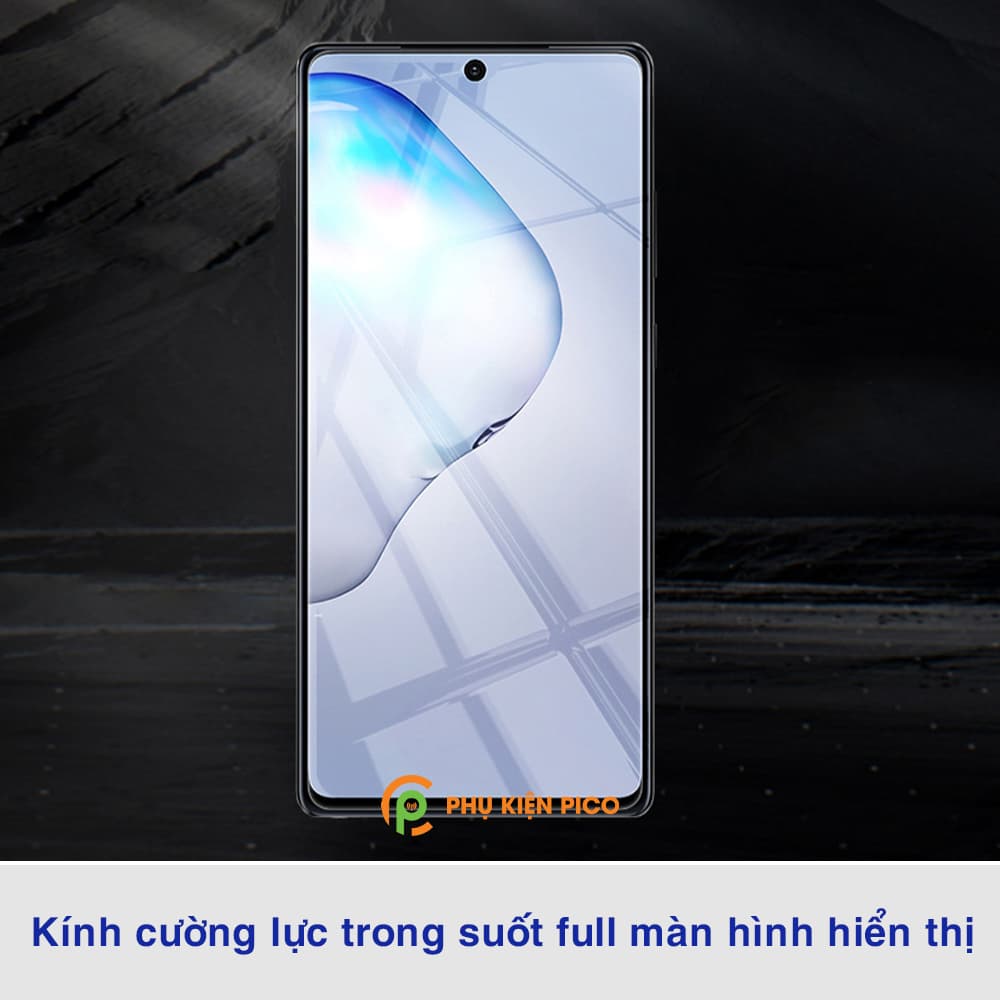 Kính cường lực Samsung Galaxy Note 10 Lite full màn hình hiển thị trong suốt - 4