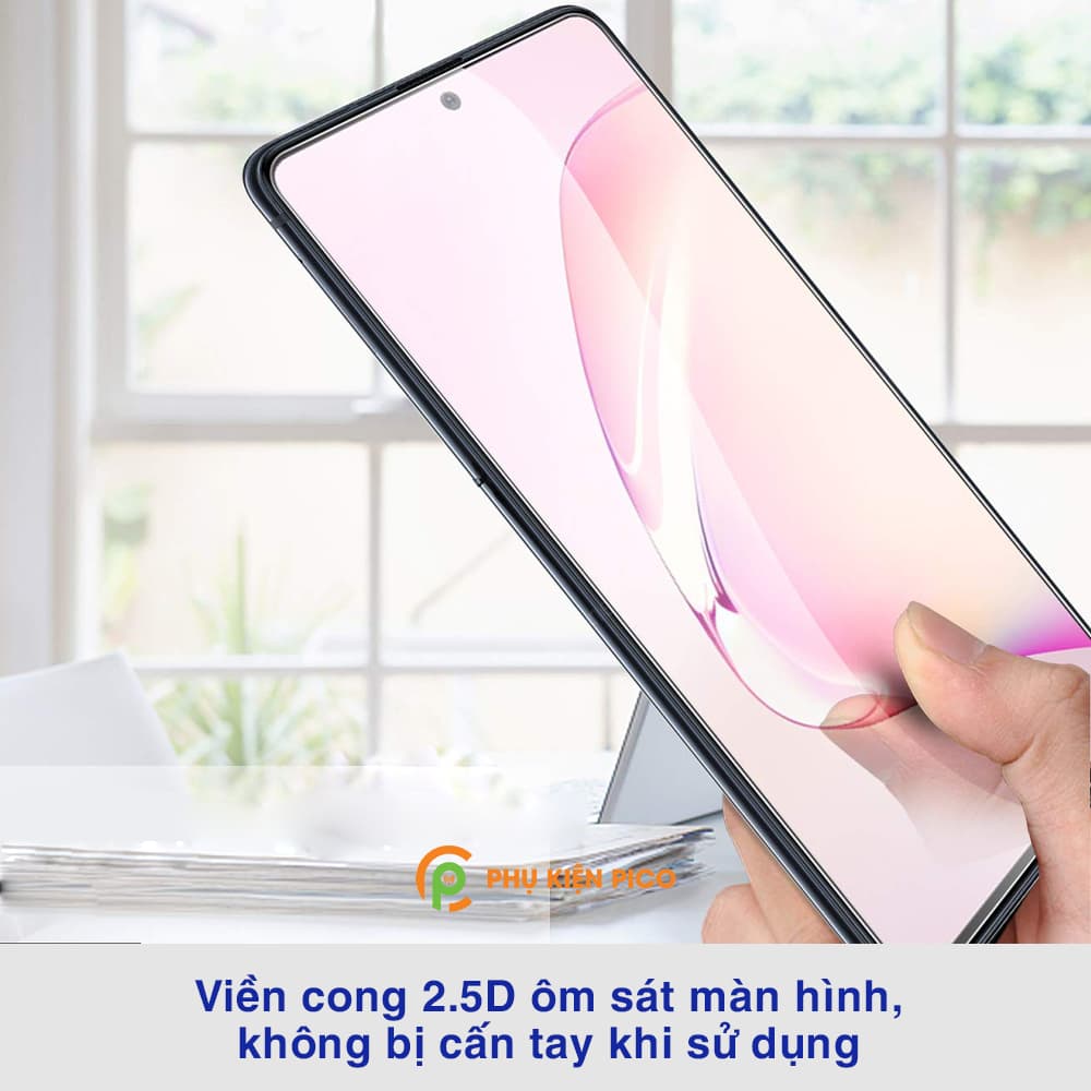 Kính cường lực Samsung Galaxy Note 10 Lite full màn hình hiển thị trong suốt - 3