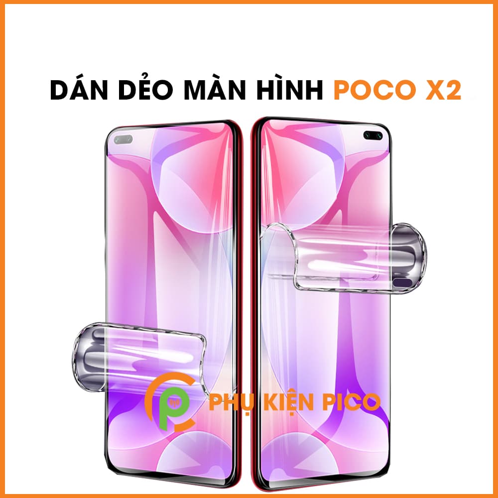 Dán màn hình Xiaomi Poco X2 PPF cao cấp trong suốt full keo