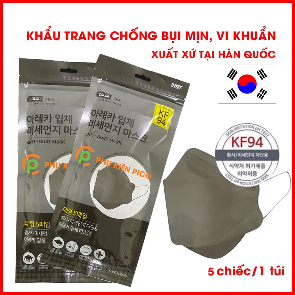 Khẩu trang kháng khuẩn chống bụi mịn KF94 Hàn Quốc mã 4