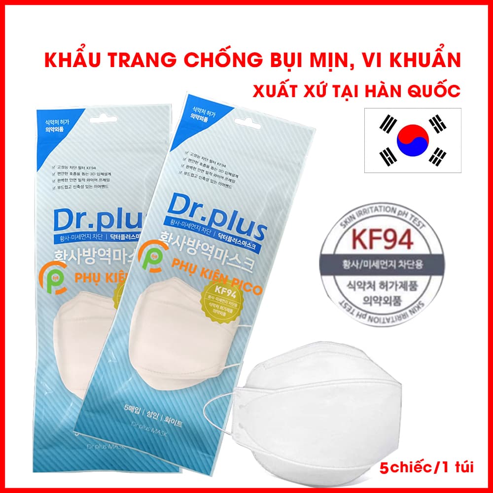 Khẩu trang kháng khuẩn chống bụi mịn KF94 Hàn Quốc mã 5
