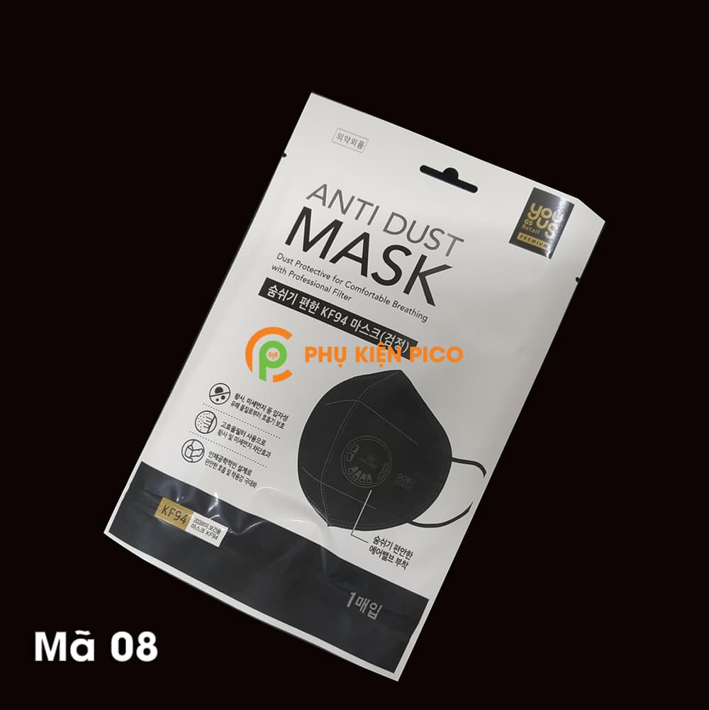 Khẩu trang kháng khuẩn chống bụi mịn KF94 Hàn Quốc mã 8 - 6