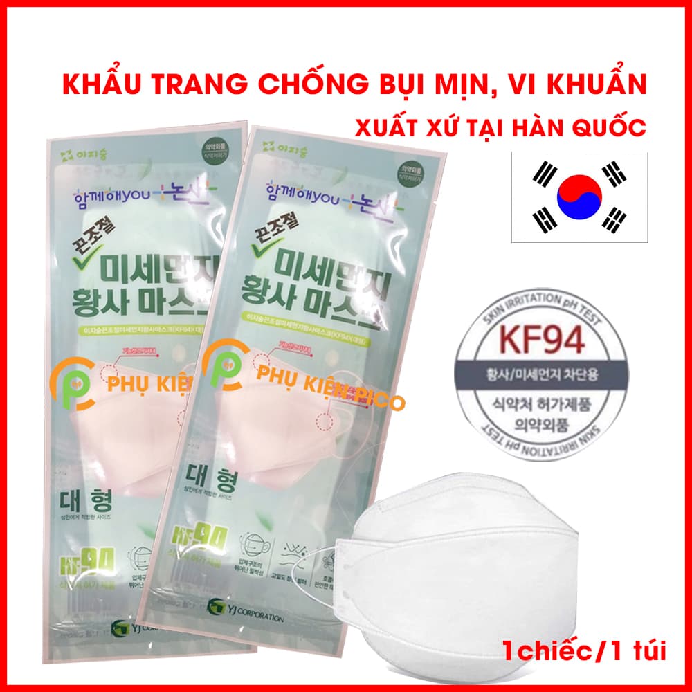 Khẩu trang kháng khuẩn chống bụi mịn KF94 Hàn Quốc mã 9