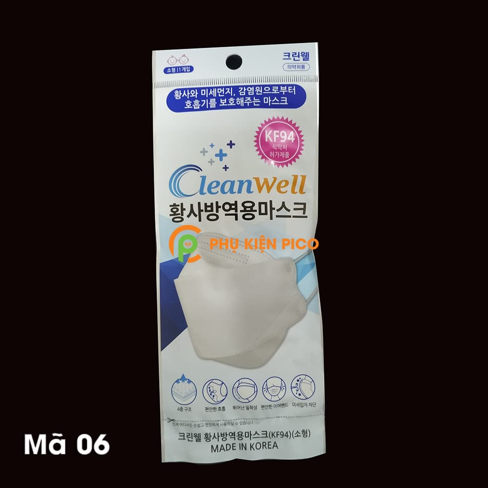 Khẩu trang kháng khuẩn chống bụi mịn KF94 trẻ em Mã 6 - 5