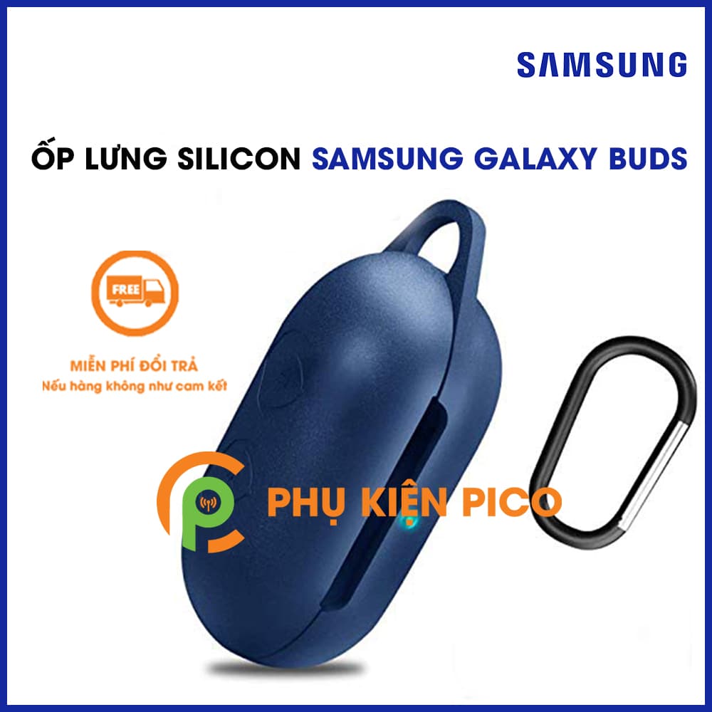 Ốp lưng Samsung Galaxy Buds silicon dẻo màu xanh
