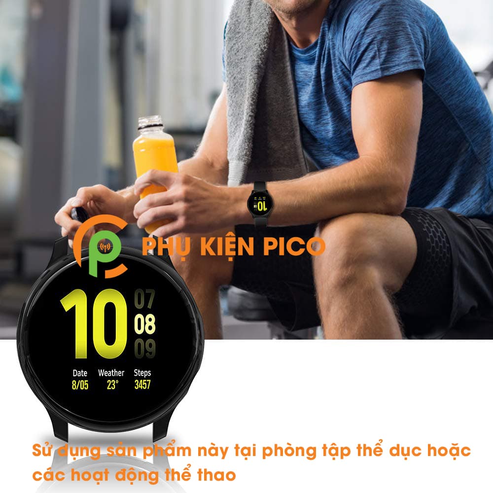 Ốp bảo vệ Samsung Watch Active 2 44mm màu đen bảo vệ đồng hồ chống xước - 2