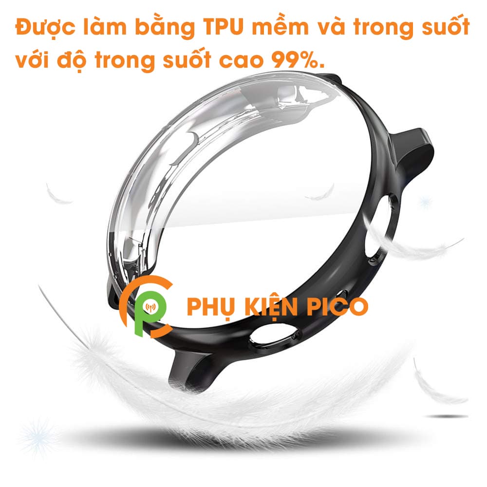 Ốp bảo vệ Samsung Watch Active 2 44mm màu đen bảo vệ đồng hồ chống xước - 3