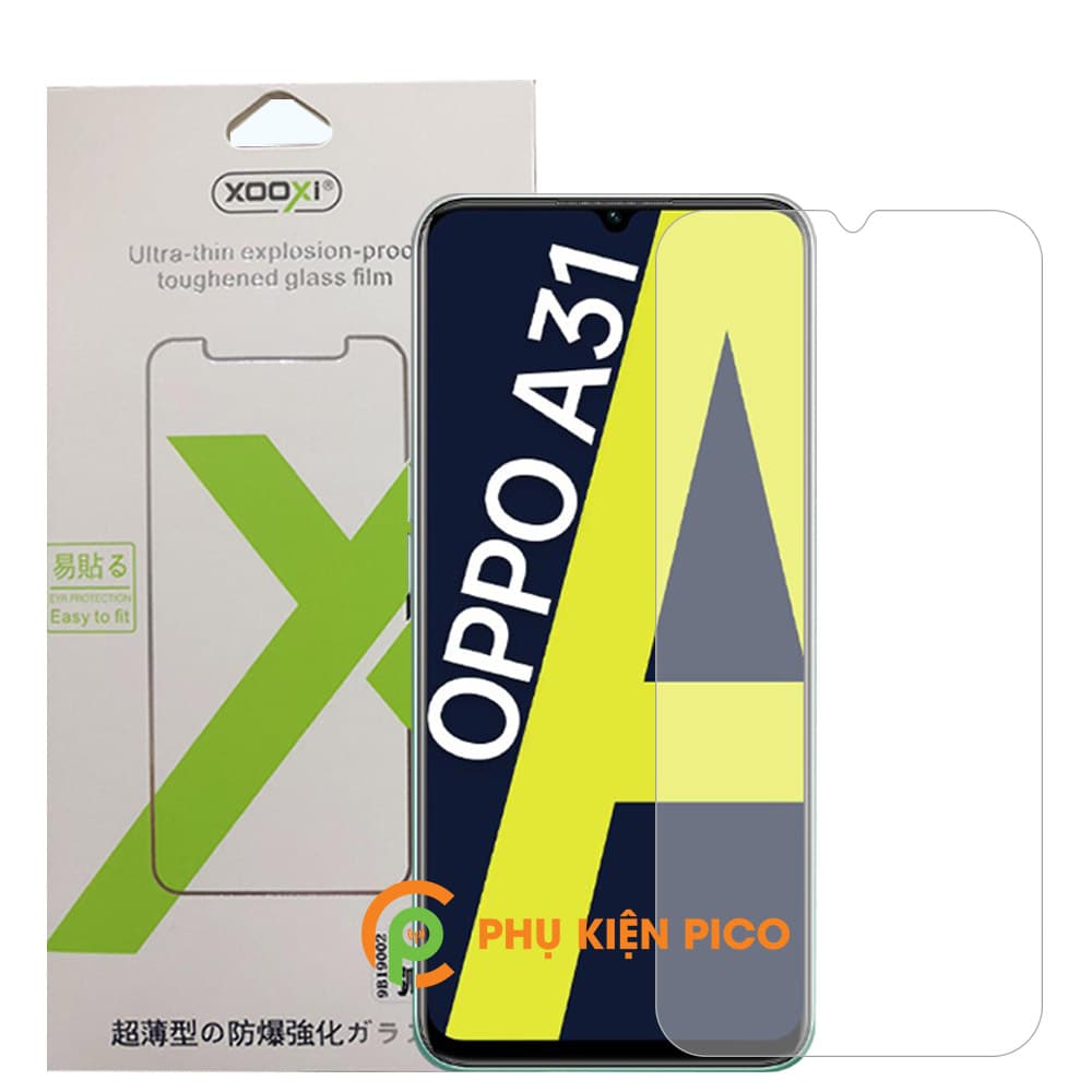 Cường lực Oppo A31 chính hãng Xooxi trong suốt viền cong 2.5D - 2