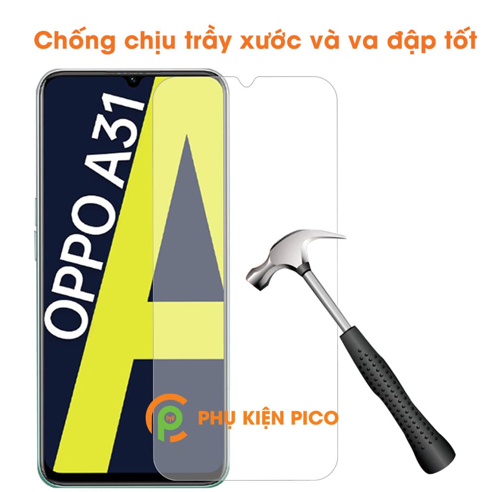 Cường lực Oppo A31 chính hãng Xooxi trong suốt viền cong 2.5D - 4