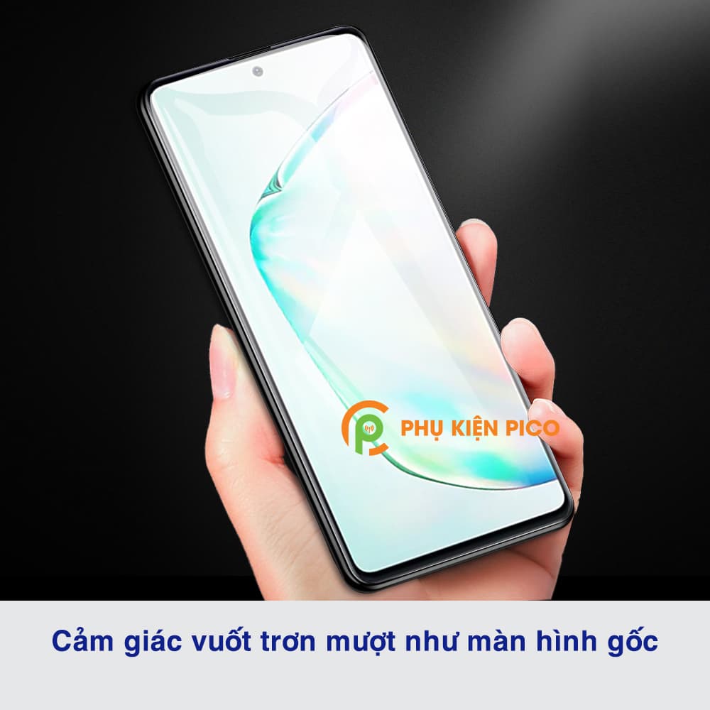 Kính cường lực Samsung Note 10 Lite full màn hình viền đen siêu mỏng Monqiqi - 5
