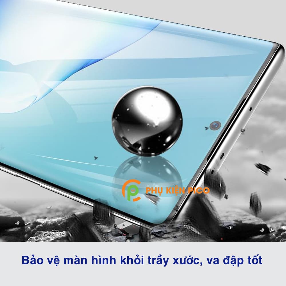 Kính cường lực Samsung Note 10 Lite full màn hình viền đen siêu mỏng Monqiqi - 2