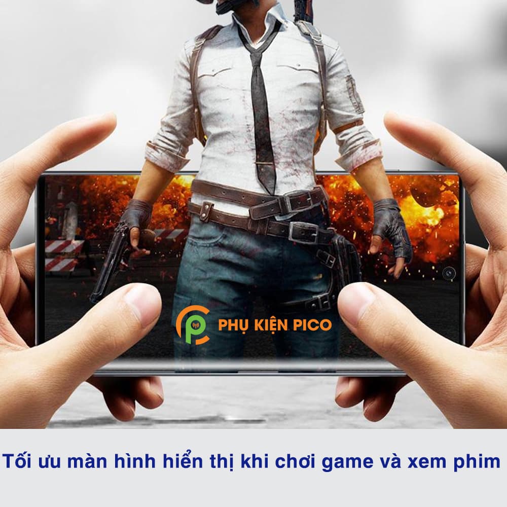 Kính cường lực Samsung Note 10 Lite full màn hình viền đen siêu mỏng Monqiqi - 6