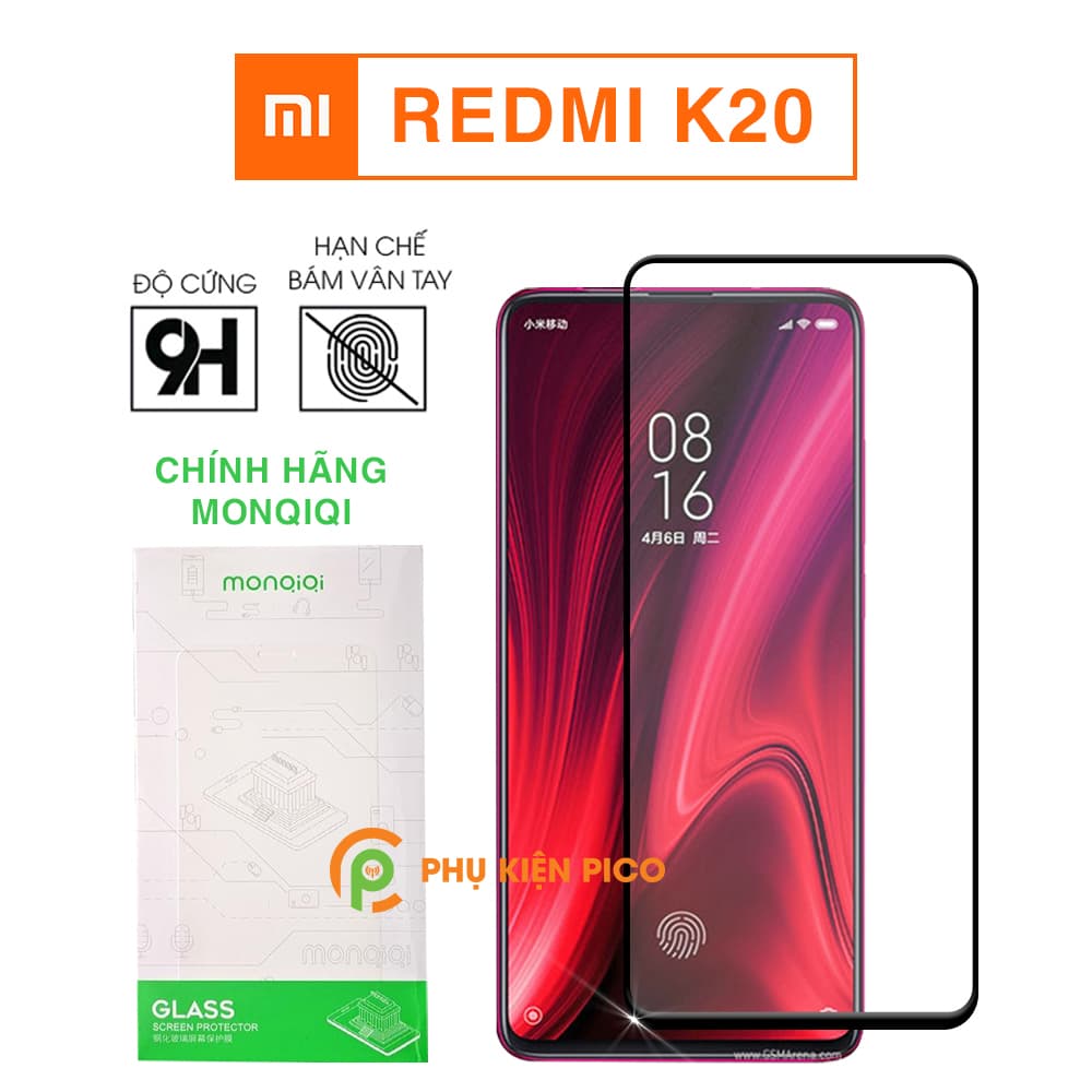 Cường lực Redmi K20 chính hãng Monqiqi tặng kèm dán lưng và dán camera – Dán màn hình Xiaomi Redmi K20
