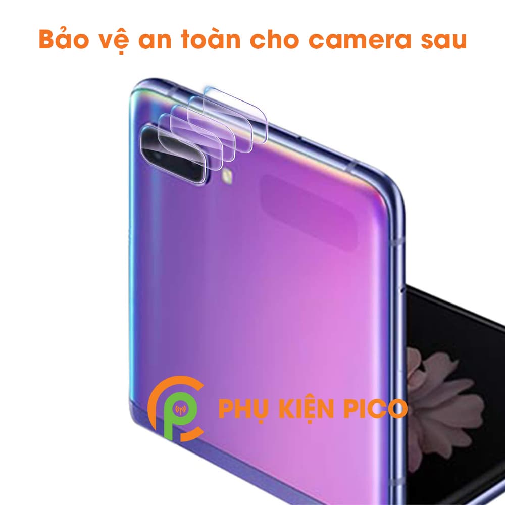 Dán camera Samsung Galaxy Z Flip trong suốt độ cứng 7H - 6