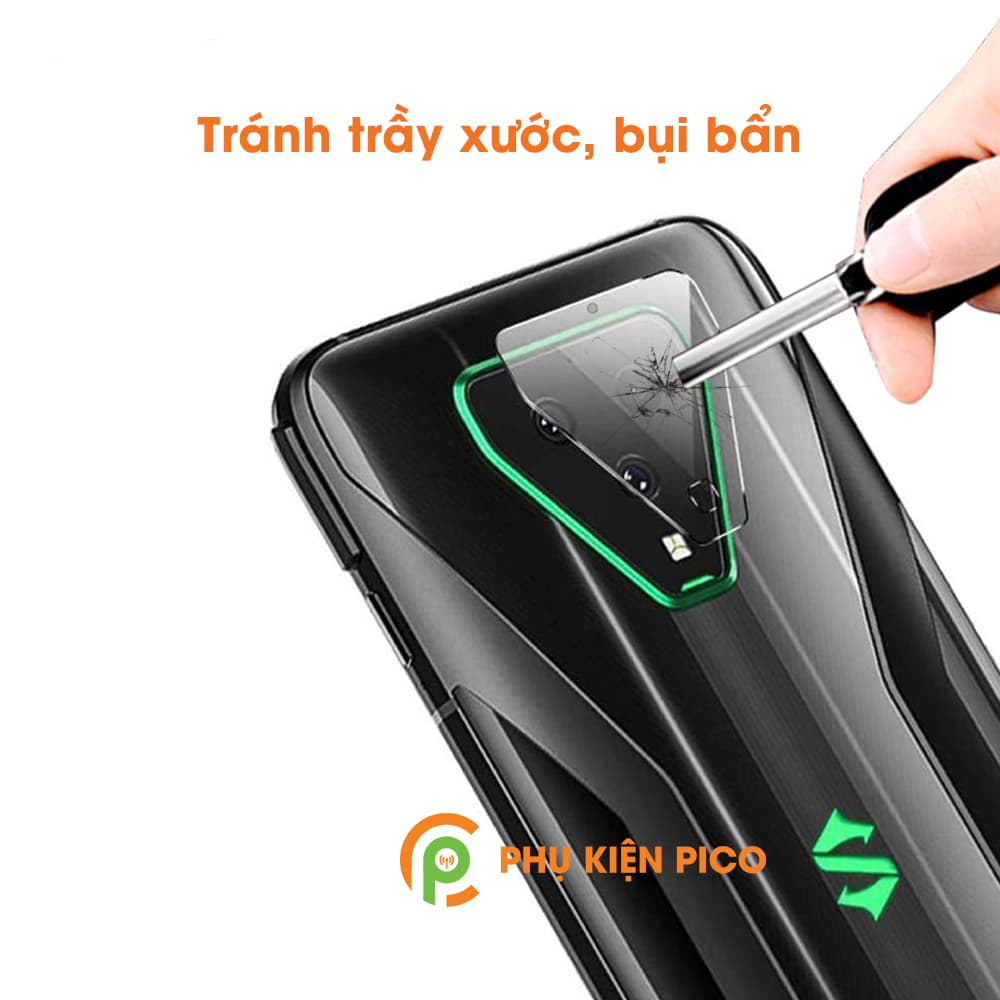Dán camera Black Shark 3 cường lực camera trong suốt độ cứng 7H - 5