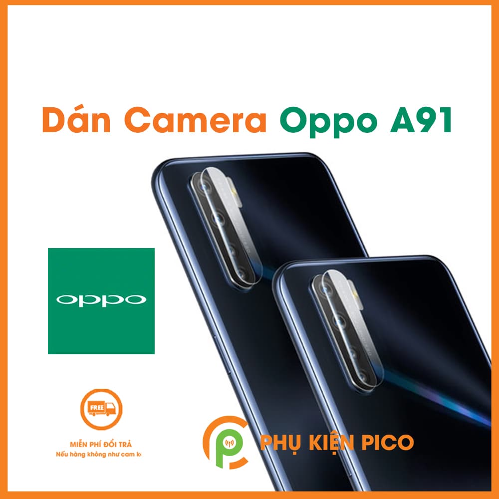 Dán camera Oppo A91 cường lực camera trong suốt độ cứng 7H