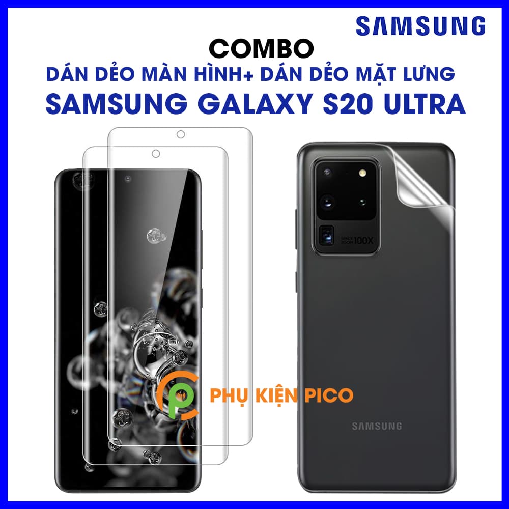 Dán màn hình Samsung Galaxy S20 Ultra và dán lưng Samsung S20 Ultra PPF cao cấp