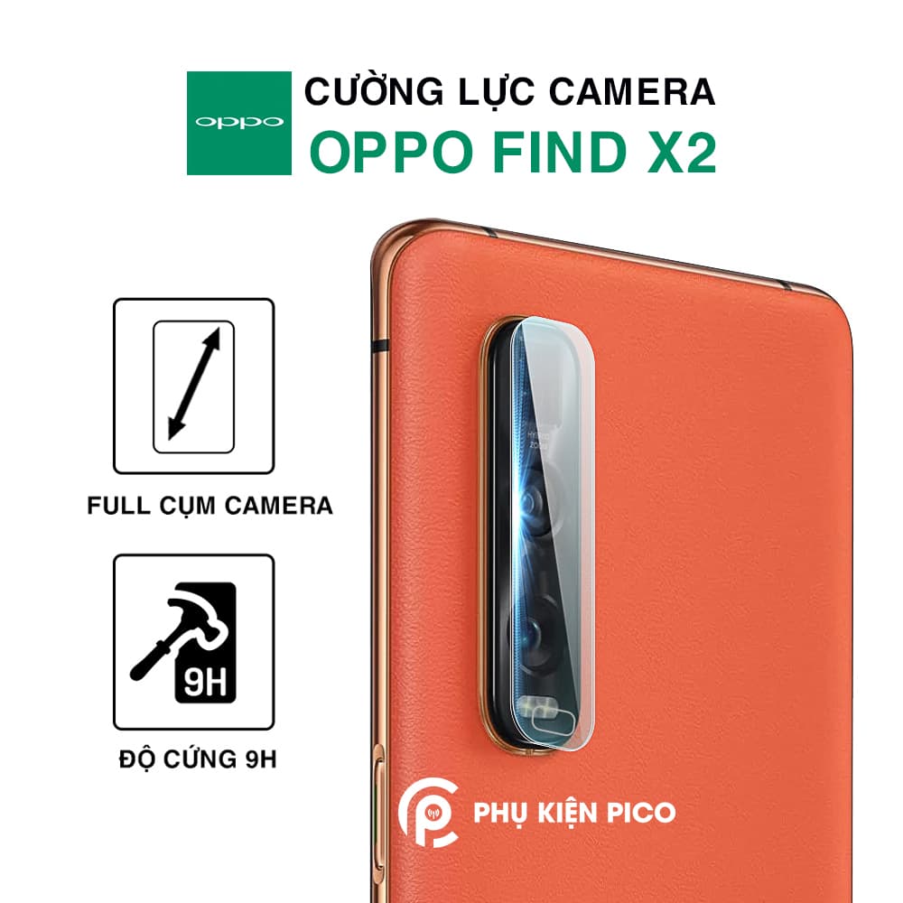 Dán camera Oppo Find X2 cường lực camera trong suốt độ cứng 7H