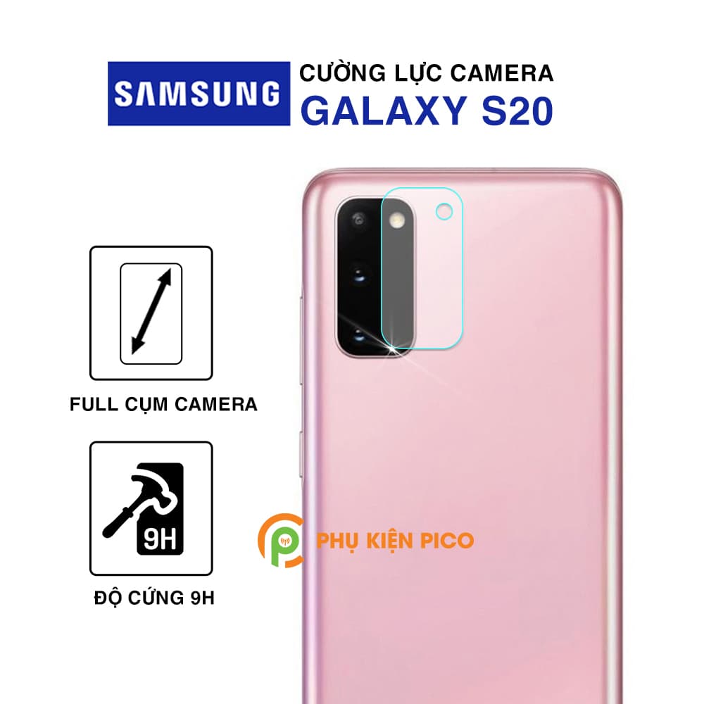 Dán camera Samsung Galaxy S20 trong suốt độ cứng 9H
