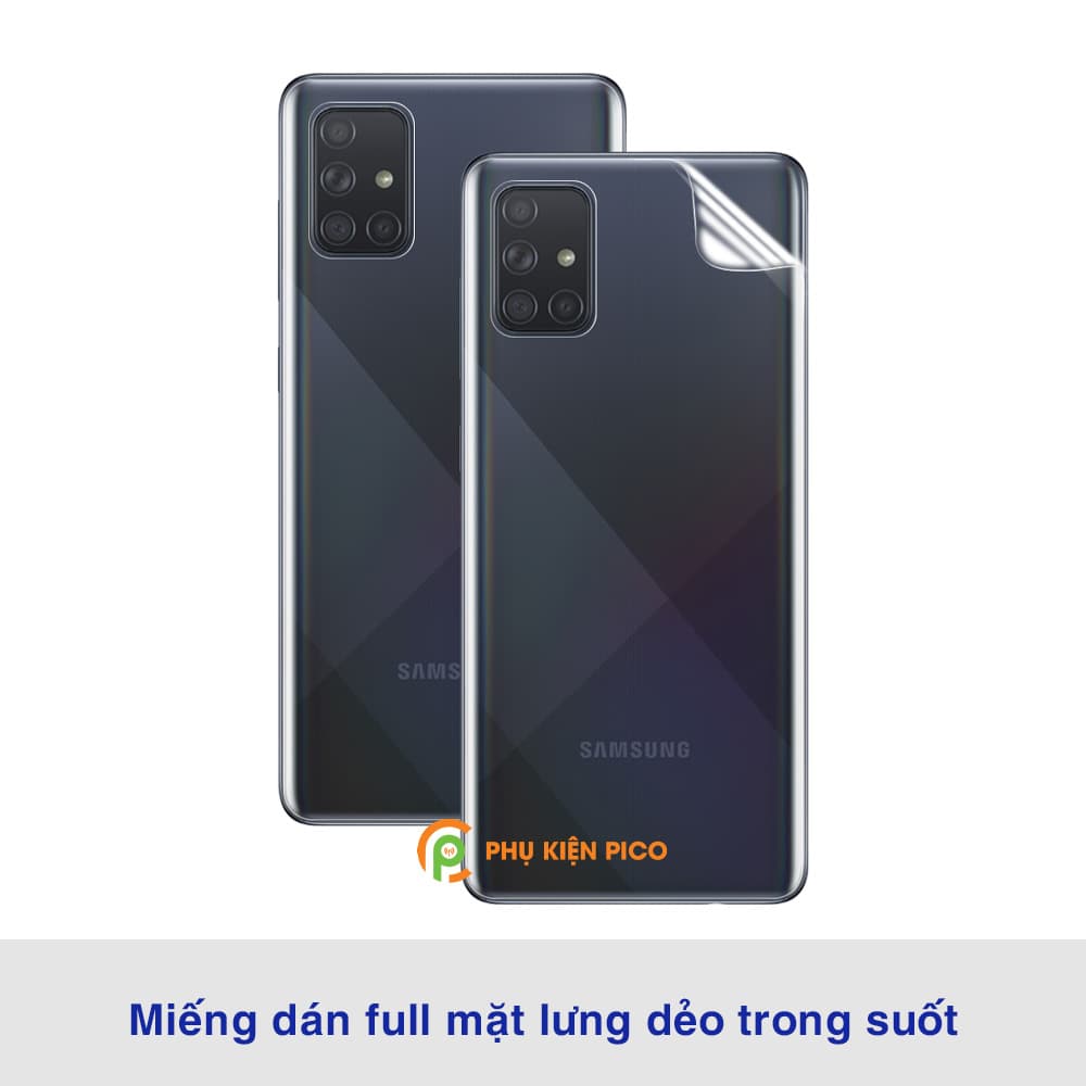 Dán lưng Samsung A71 full mặt lưng dẻo trong suốt PPF tự phục hồi vết xước - 6