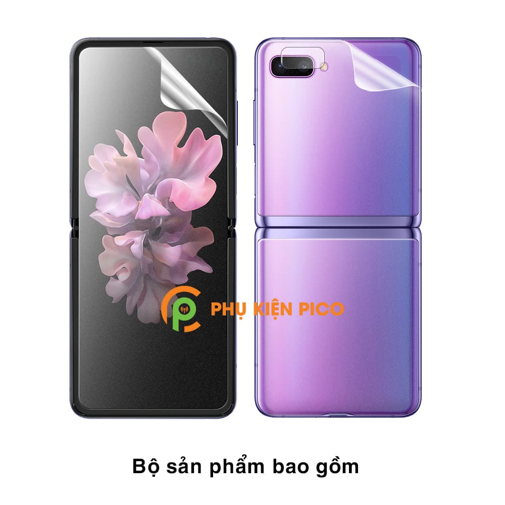 Dán màn hình Samsung Galaxy Z Flip và dán lưng Samsung Z Flip PPF cao cấp và Dán camera Z Flip - Combo3 - 8