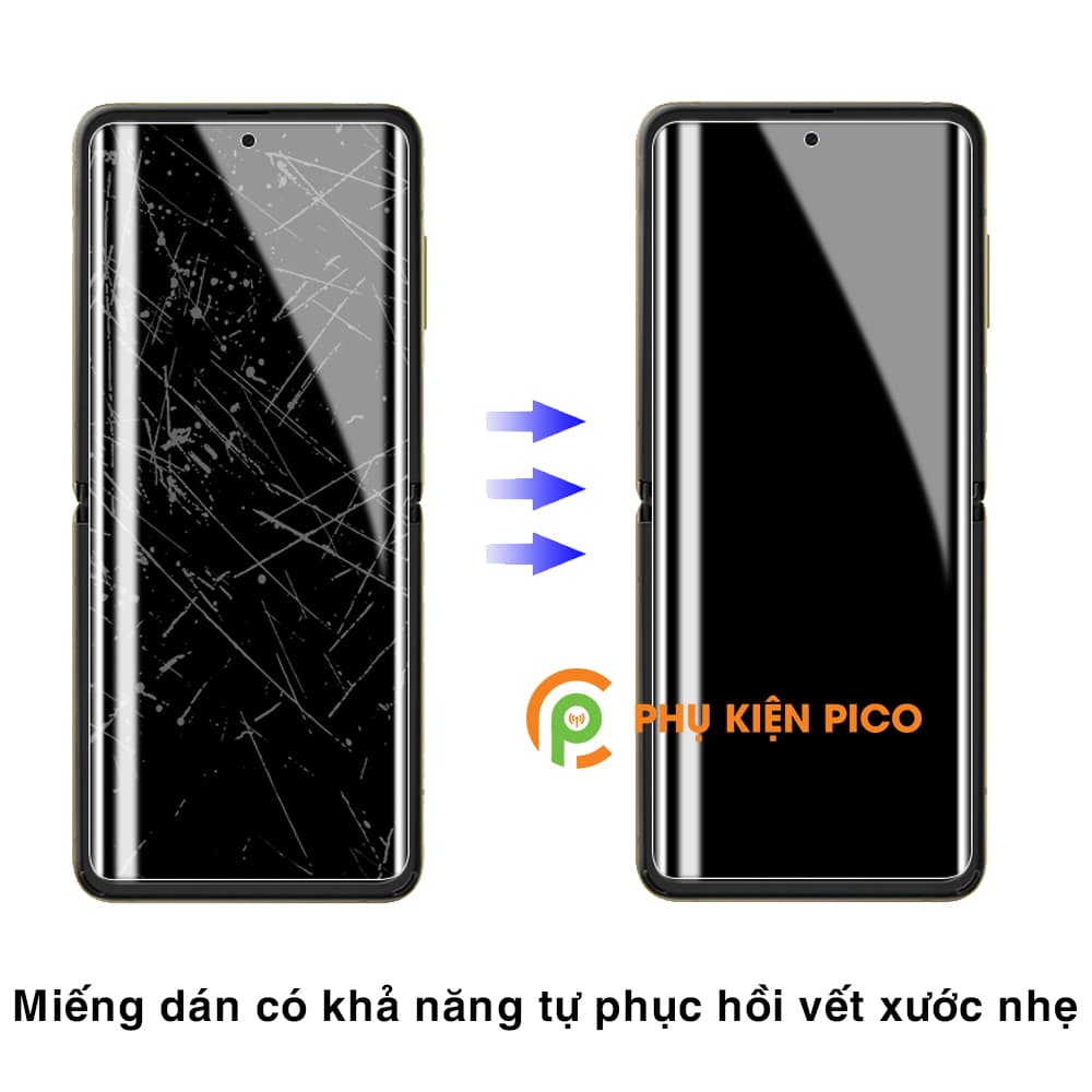 Dán màn hình Samsung Galaxy Z Flip và dán lưng Samsung Z Flip PPF cao cấp và Dán camera Z Flip - Combo3 - 3