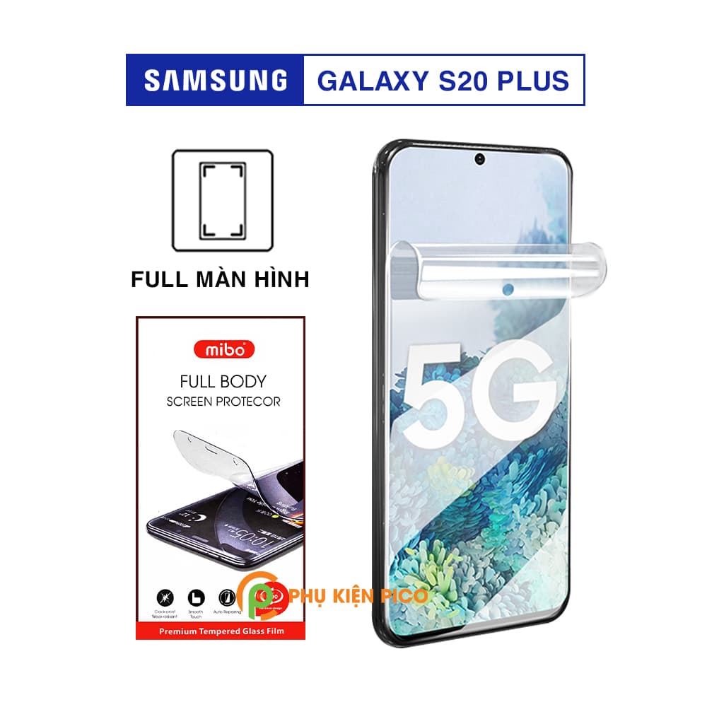 Dán màn hình Samsung S20 Plus full màn trong suốt PPF tự phục hồi vết xước chính hãng Mibo