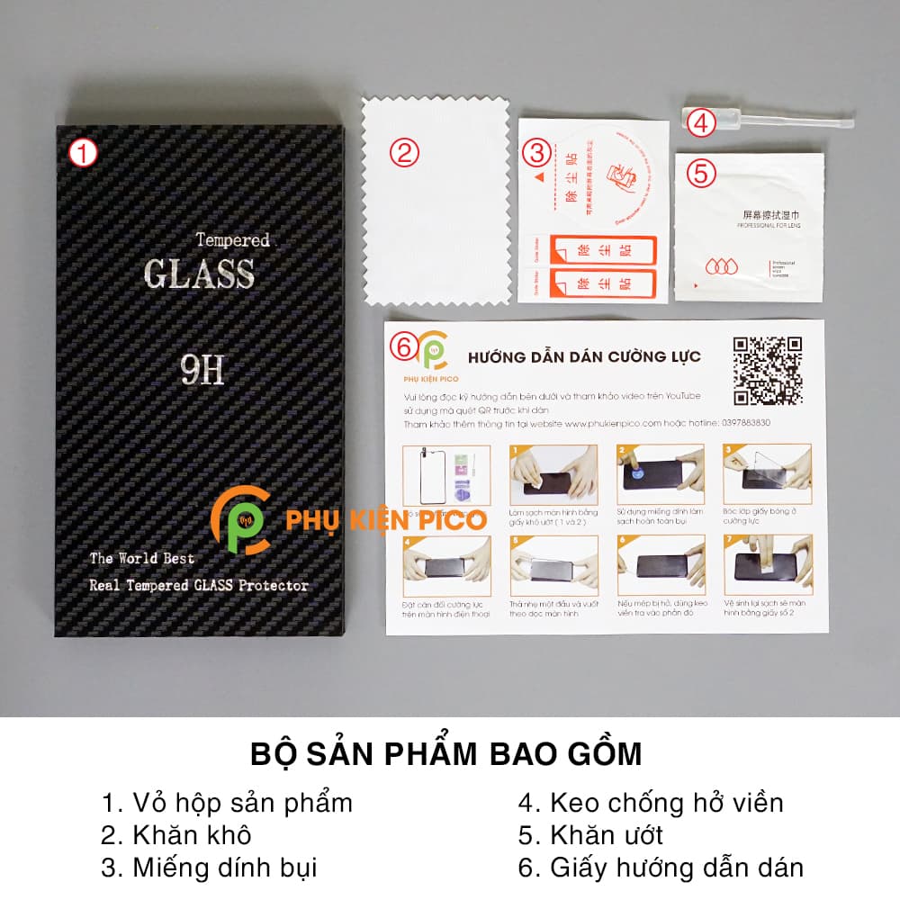 Kính cường lực Redmi Note 9s full màn hình viền đen siêu mỏng – Dán màn hình Xiaomi Redmi Note 9s - 9