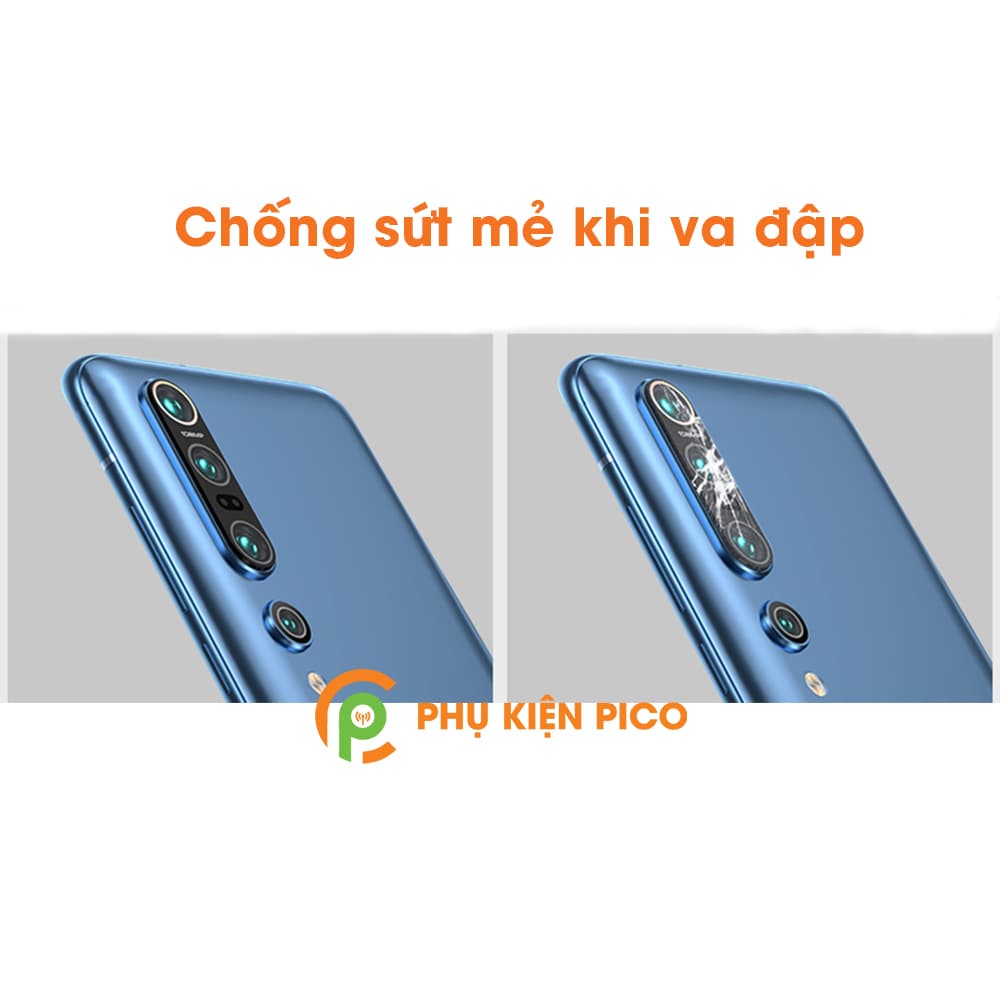 Vòng bảo vệ Xiaomi Mi 10 Pro - Ốp viền camera Xiaomi Mi 10 Pro kim loại màu xanh - 5