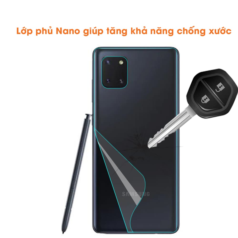 Dán màn hình dán lưng và dán camera Samsung Galaxy Note 10 Lite - combo3 - 8