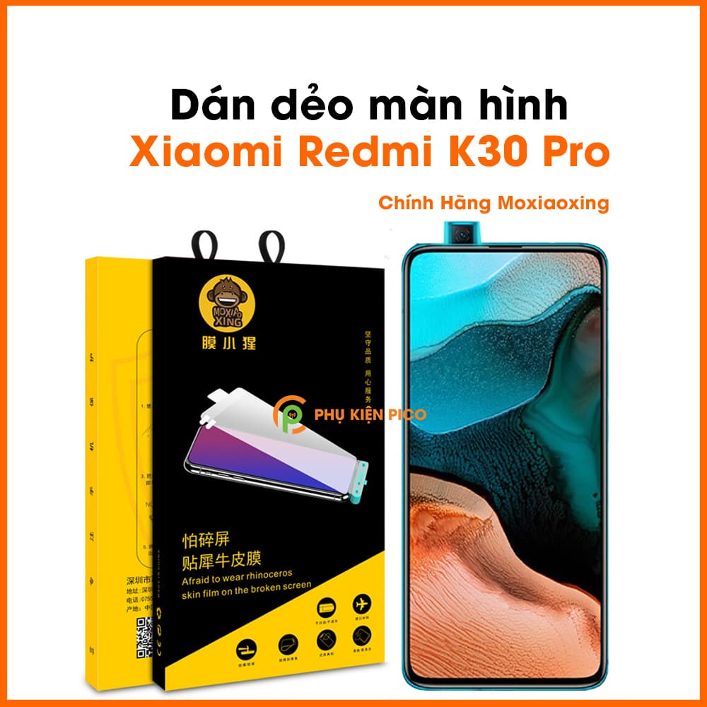 Dán màn hình Xiaomi Redmi K30 Pro chính hãng Moxiaoxing dẻo trong suốt