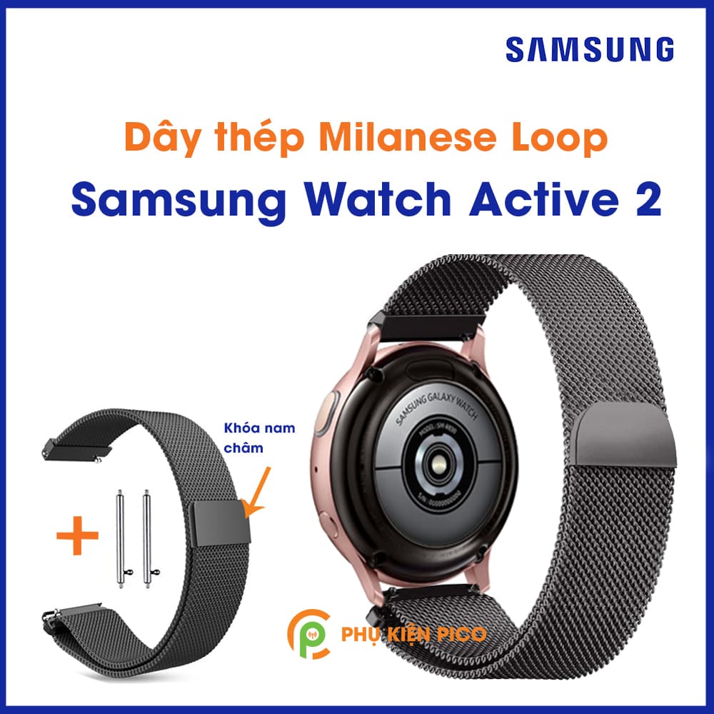 Dây đồng hồ Milanese Loop Samsung Watch Active 2 bản 40/44mm