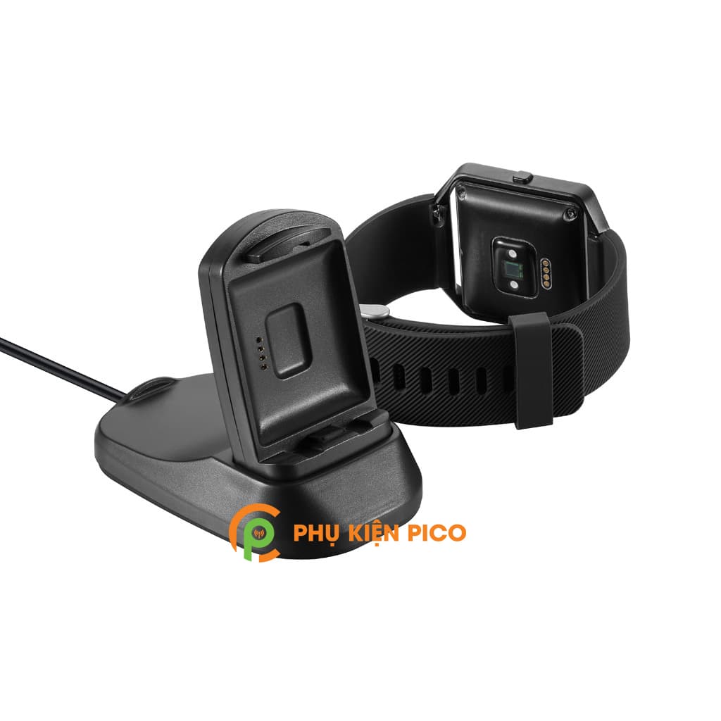 Đế sạc đồng hồ Fitbit Ionic đen dây cáp USB 1m Adapter Smartwatch - 4