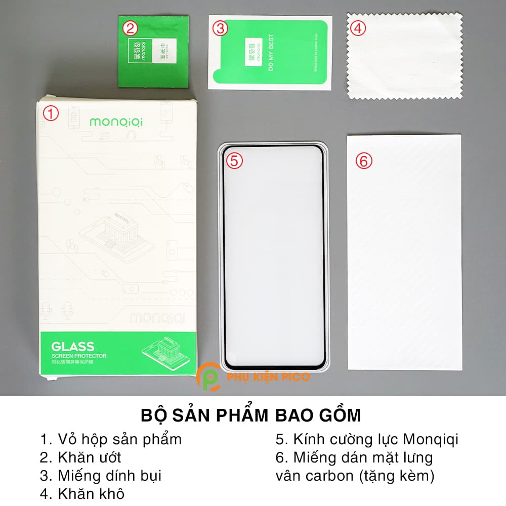 Kính cường lực Redmi K30 Pro full màn hình viền đen siêu mỏng Monqiqi - 8