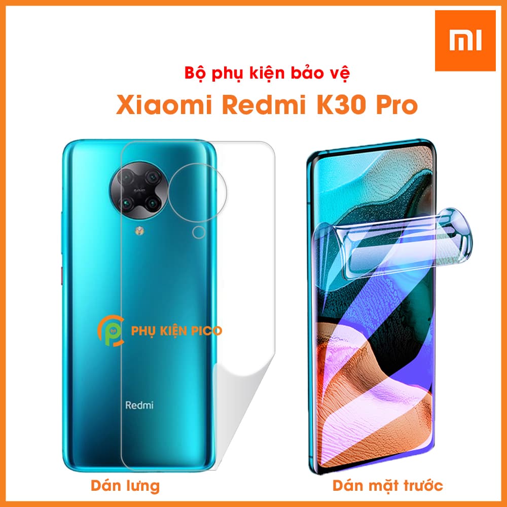 Dán màn hình Redmi k30 Pro Moxiao Xing và dán lưng Xiaomi Redmi K30 Pro PPF cao cấp dẻo trong suốt - combo2