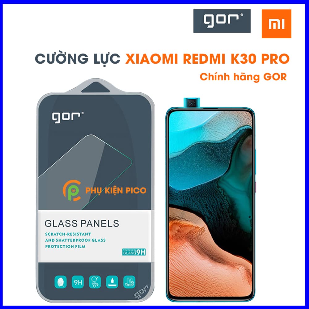 Kính cường lực Xiaomi Redmi K30 Pro chính hãng Gor trong suốt 1 chiếc