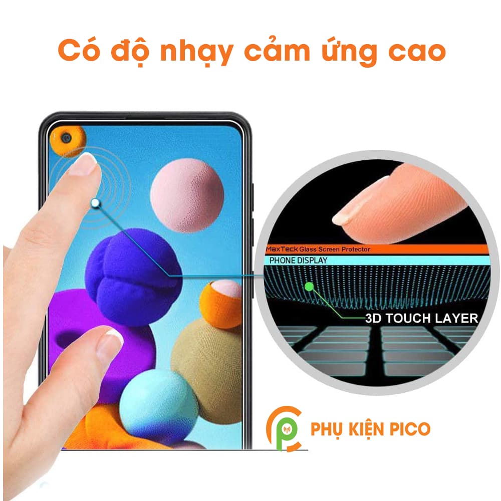 Kính cường lực Samsung Galaxy A21s chính hãng Gor trong suốt bộ 2 chiếc - 3