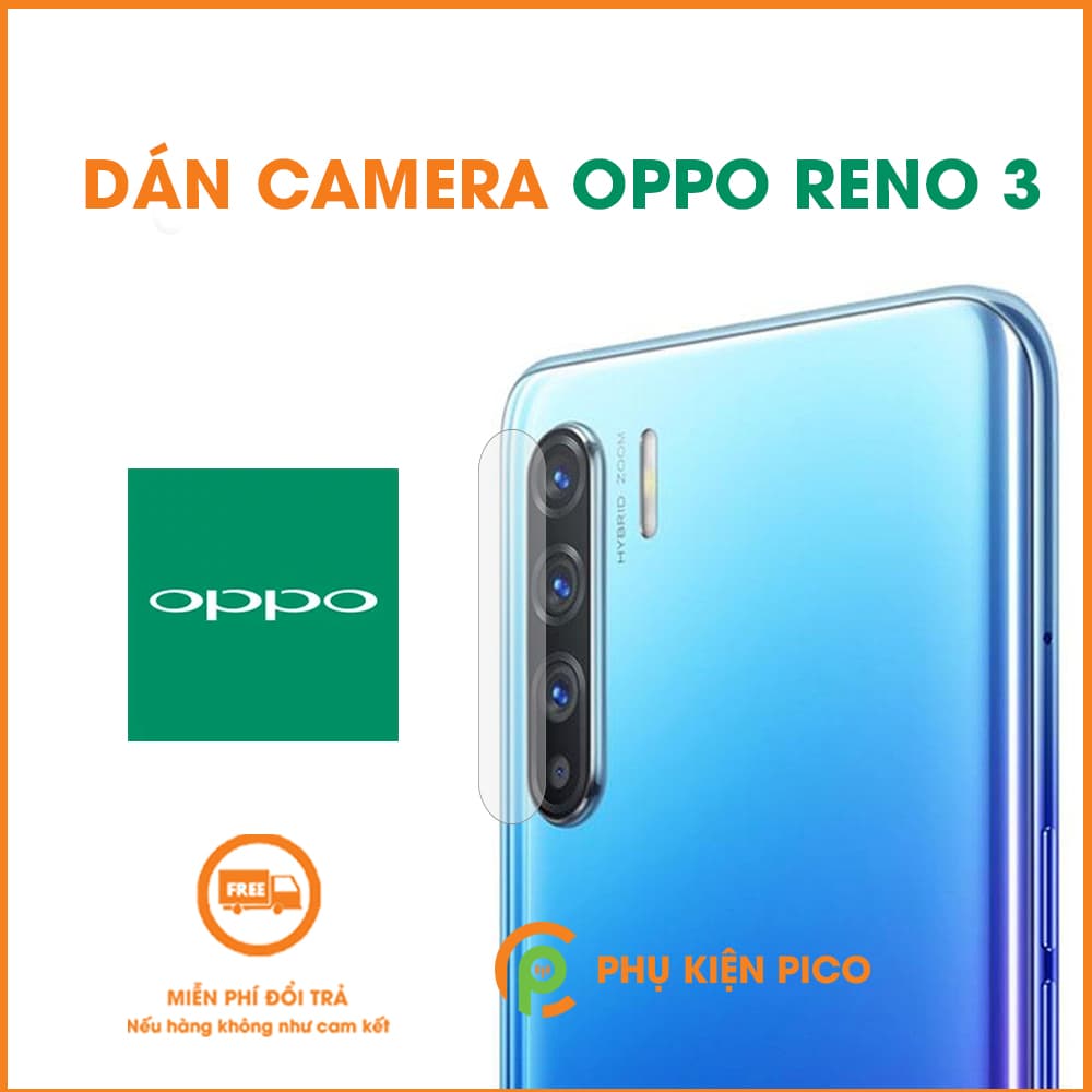 Dán camera Oppo Reno 3 cường lực trong suốt