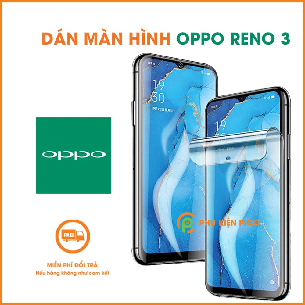 Dán màn hình Oppo Reno 3 PPF cao cấp dẻo trong suốt