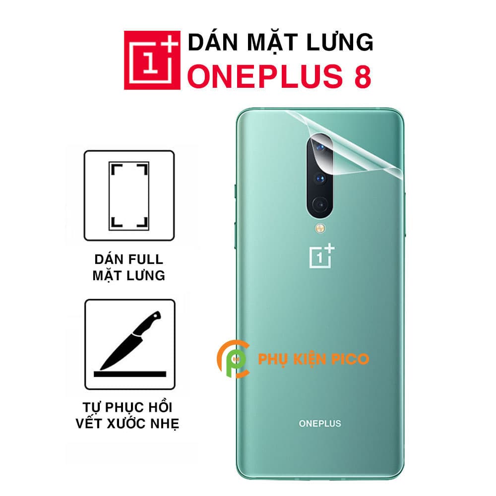 Dán lưng Oneplus 8 PPF cao cấp dẻo trong suốt